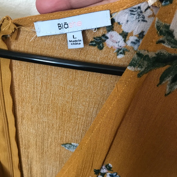 Yellow Floral Romper - Picture 4 of 4